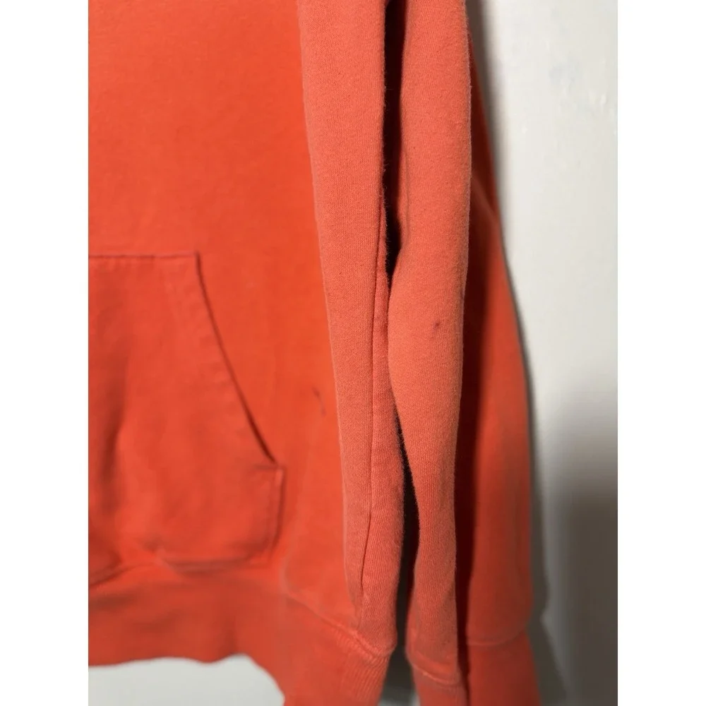 The North Face Hoodie Men's S Orange Never Stop Exploring Back Graphic Pullover